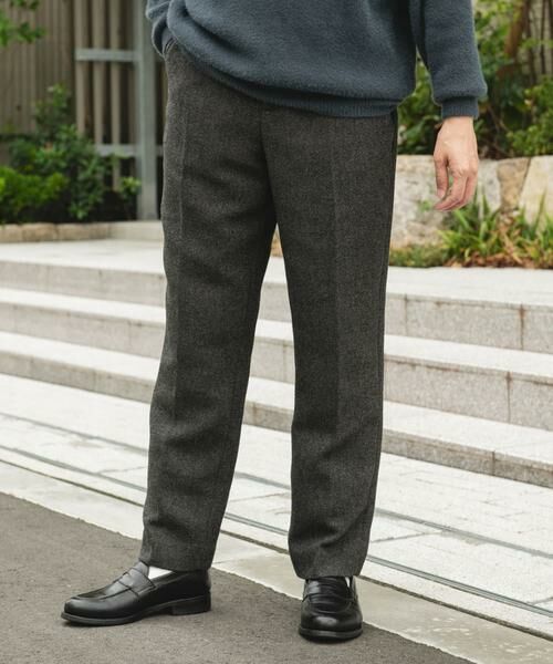 URBAN RESEARCH DOORS/アーバンリサーチ ドアーズ 『UR TECH』完声/暖 テーパードパンツ チャコールグレー L