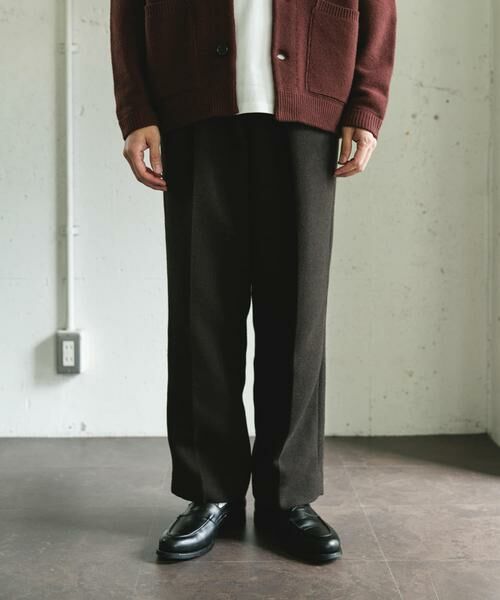 URBAN RESEARCH DOORS / アーバンリサーチ ドアーズ その他パンツ | 『UR TECH』完声/暖 2タックワイドパンツ | 詳細10