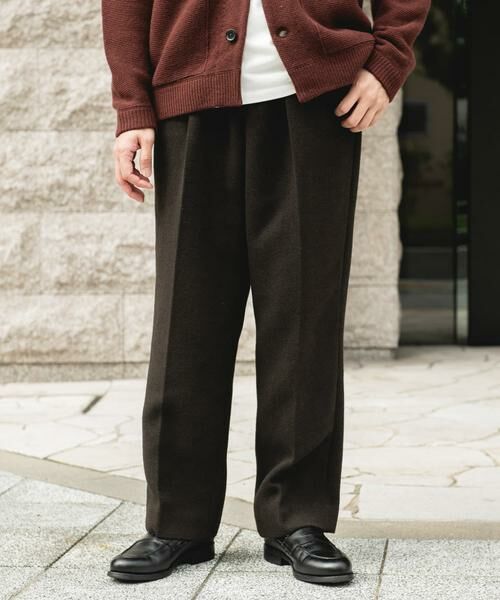 URBAN RESEARCH DOORS / アーバンリサーチ ドアーズ その他パンツ | 『UR TECH』完声/暖 2タックワイドパンツ | 詳細3