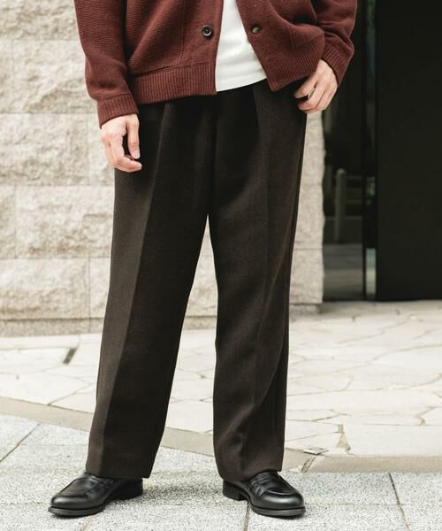 URBAN RESEARCH DOORS / アーバンリサーチ ドアーズ その他パンツ | 『UR TECH』完声/暖 2タックワイドパンツ | 詳細4