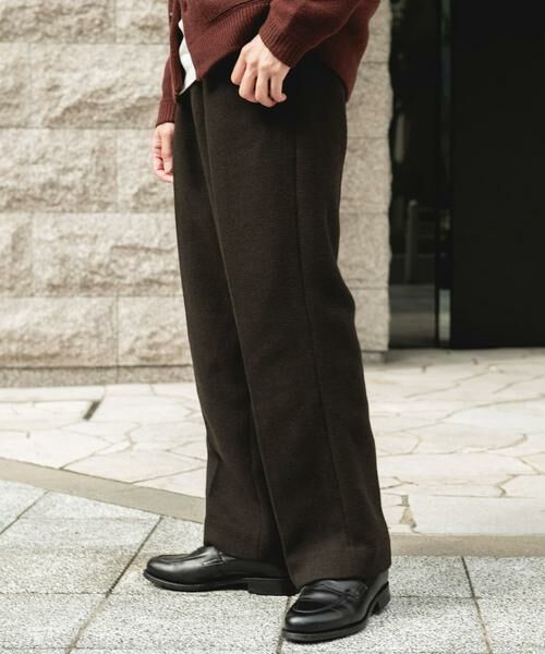 URBAN RESEARCH DOORS / アーバンリサーチ ドアーズ その他パンツ | 『UR TECH』完声/暖 2タックワイドパンツ | 詳細5