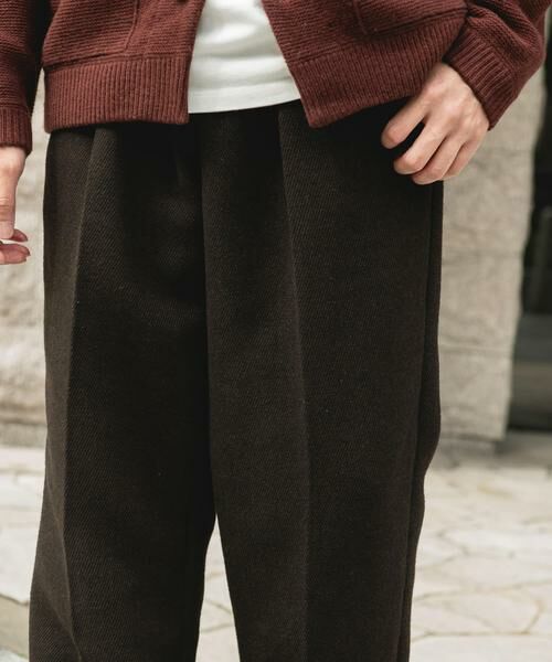 URBAN RESEARCH DOORS / アーバンリサーチ ドアーズ その他パンツ | 『UR TECH』完声/暖 2タックワイドパンツ | 詳細7