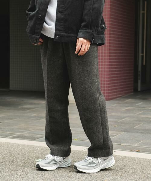 URBAN RESEARCH DOORS / アーバンリサーチ ドアーズ その他パンツ | 『UR TECH』完声/暖 2タックワイドパンツ | 詳細21