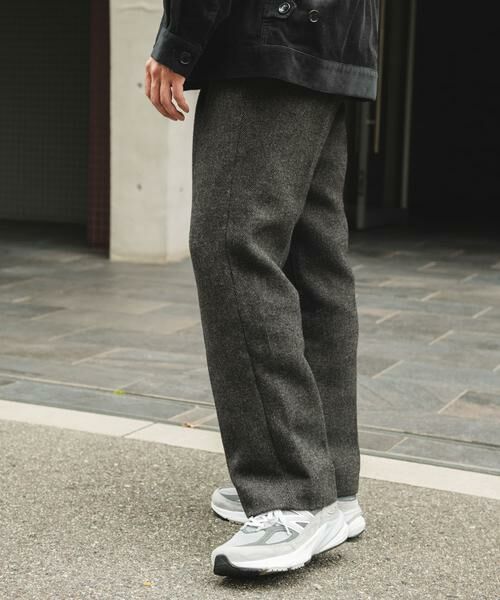 URBAN RESEARCH DOORS / アーバンリサーチ ドアーズ その他パンツ | 『UR TECH』完声/暖 2タックワイドパンツ | 詳細23