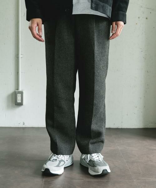 URBAN RESEARCH DOORS / アーバンリサーチ ドアーズ その他パンツ | 『UR TECH』完声/暖 2タックワイドパンツ | 詳細27