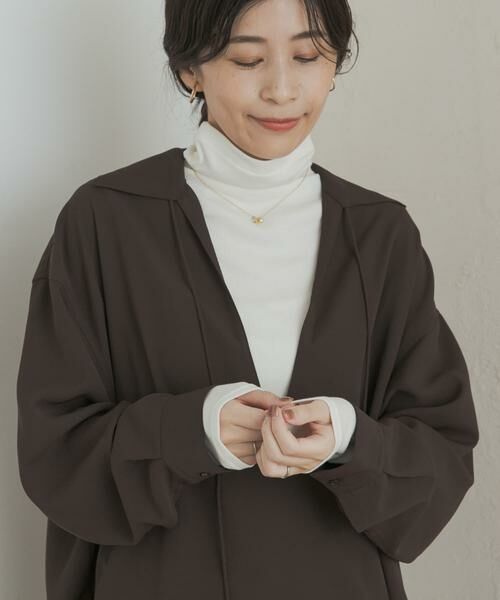 URBAN RESEARCH DOORS / アーバンリサーチ ドアーズ Tシャツ | ソフトテレコタートルプルオーバー | 詳細5