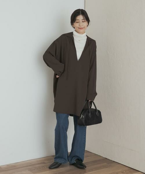 URBAN RESEARCH DOORS / アーバンリサーチ ドアーズ Tシャツ | ソフトテレコタートルプルオーバー | 詳細7