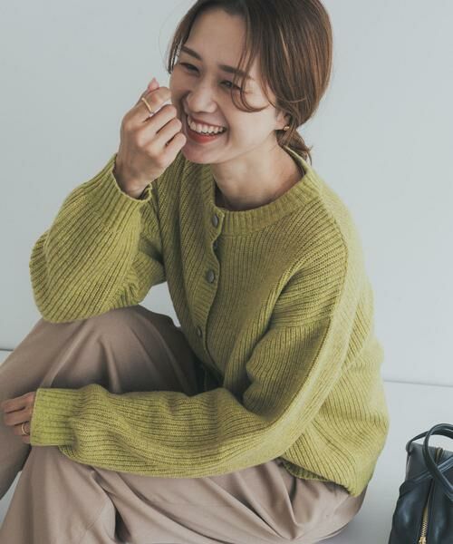 URBAN RESEARCH DOORS / アーバンリサーチ ドアーズ カーディガン・ボレロ | ハミルトンウール畦クルーネックカーディガン | 詳細7