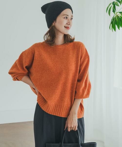 URBAN RESEARCH DOORS / アーバンリサーチ ドアーズ ニット・セーター | ハミルトンウールクルーワイドプルオーバー | 詳細6
