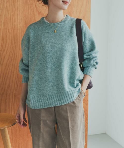 URBAN RESEARCH DOORS / アーバンリサーチ ドアーズ ニット・セーター | ハミルトンウールクルーワイドプルオーバー | 詳細10