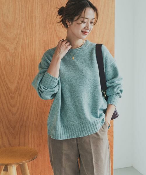 URBAN RESEARCH DOORS / アーバンリサーチ ドアーズ ニット・セーター | ハミルトンウールクルーワイドプルオーバー | 詳細12