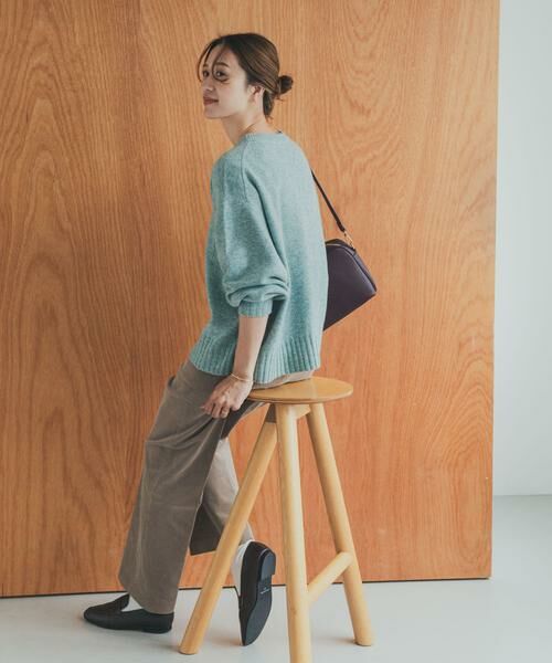 URBAN RESEARCH DOORS / アーバンリサーチ ドアーズ ニット・セーター | ハミルトンウールクルーワイドプルオーバー | 詳細16