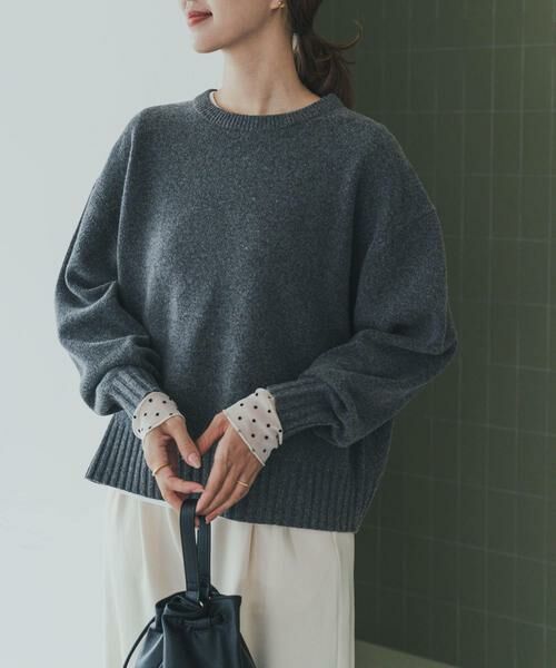 URBAN RESEARCH DOORS / アーバンリサーチ ドアーズ ニット・セーター | ハミルトンウールクルーワイドプルオーバー | 詳細24