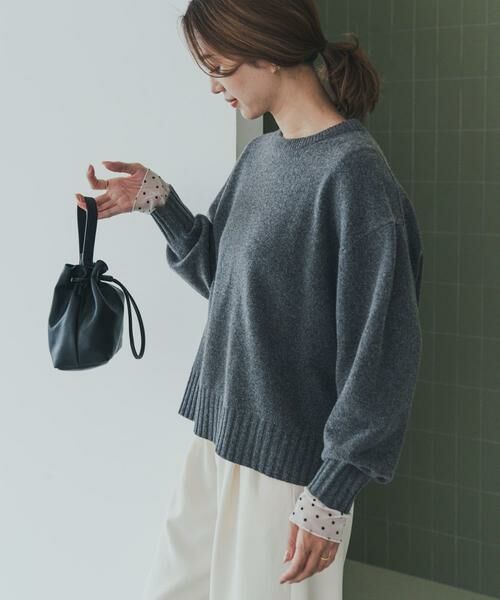 URBAN RESEARCH DOORS / アーバンリサーチ ドアーズ ニット・セーター | ハミルトンウールクルーワイドプルオーバー | 詳細25