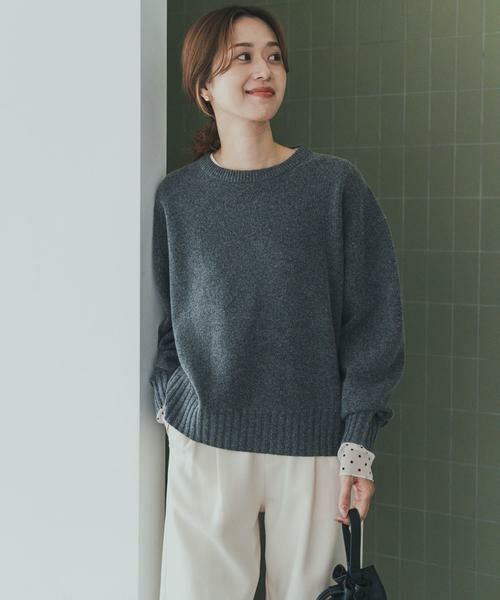 URBAN RESEARCH DOORS / アーバンリサーチ ドアーズ ニット・セーター | ハミルトンウールクルーワイドプルオーバー | 詳細27