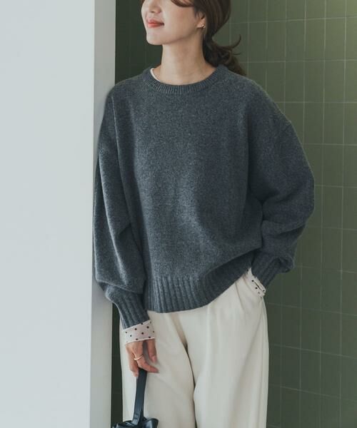 URBAN RESEARCH DOORS / アーバンリサーチ ドアーズ ニット・セーター | ハミルトンウールクルーワイドプルオーバー | 詳細28
