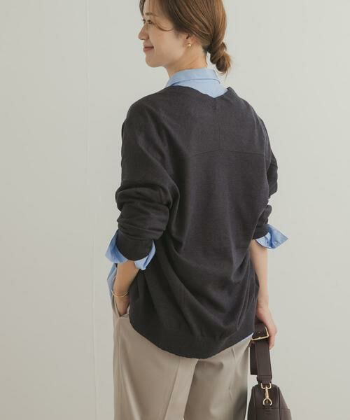 URBAN RESEARCH DOORS / アーバンリサーチ ドアーズ ニット・セーター | Vネックソフトニットカーディガン | 詳細4