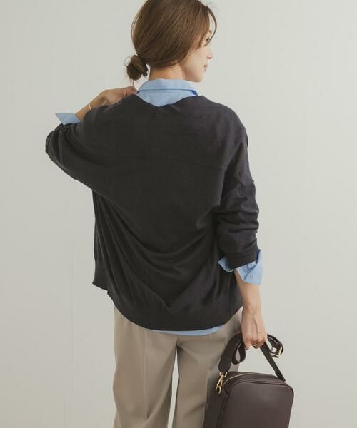 URBAN RESEARCH DOORS / アーバンリサーチ ドアーズ ニット・セーター | Vネックソフトニットカーディガン | 詳細5