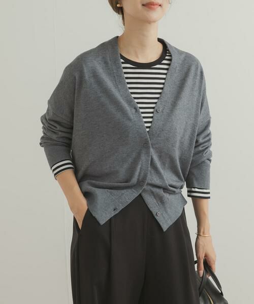 URBAN RESEARCH DOORS / アーバンリサーチ ドアーズ ニット・セーター | Vネックソフトニットカーディガン | 詳細10