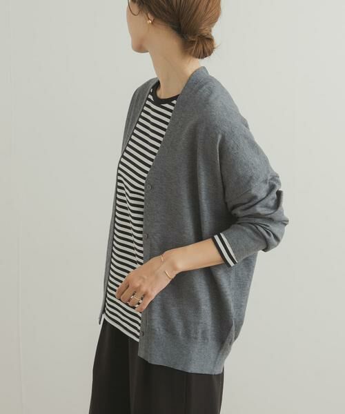 URBAN RESEARCH DOORS / アーバンリサーチ ドアーズ ニット・セーター | Vネックソフトニットカーディガン | 詳細11