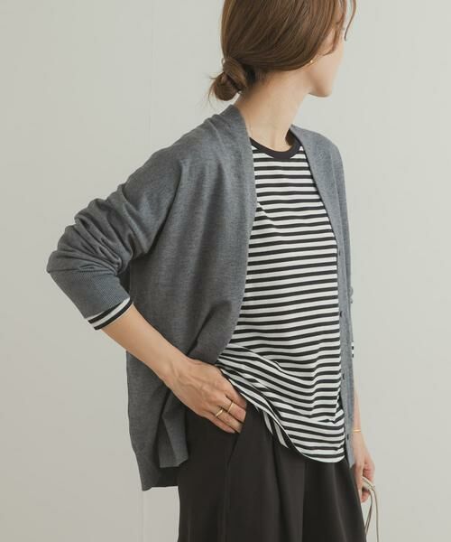 URBAN RESEARCH DOORS / アーバンリサーチ ドアーズ ニット・セーター | Vネックソフトニットカーディガン | 詳細14