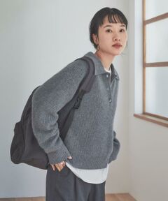 URBAN RESEARCH DOORS / アーバンリサーチ ドアーズ ニット・セーター | FOX混衿付き畦ニット