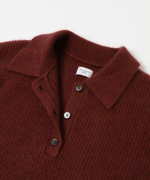 URBAN RESEARCH DOORS / アーバンリサーチ ドアーズ ニット・セーター | FOX混衿付き畦ニット | 詳細12
