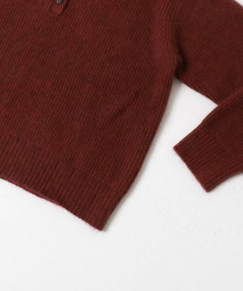 URBAN RESEARCH DOORS / アーバンリサーチ ドアーズ ニット・セーター | FOX混衿付き畦ニット | 詳細13