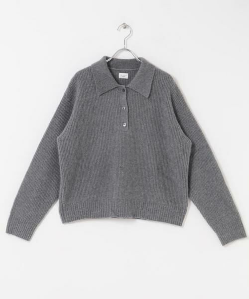 URBAN RESEARCH DOORS / アーバンリサーチ ドアーズ ニット・セーター | FOX混衿付き畦ニット | 詳細25