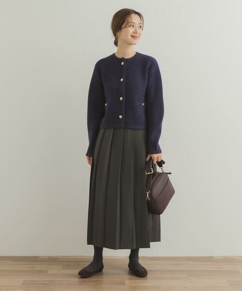 URBAN RESEARCH DOORS / アーバンリサーチ ドアーズ カーディガン・ボレロ | ノーカラーニットカーディガン | 詳細7