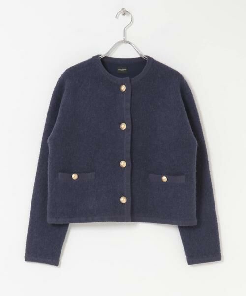 URBAN RESEARCH DOORS / アーバンリサーチ ドアーズ カーディガン・ボレロ | ノーカラーニットカーディガン | 詳細8