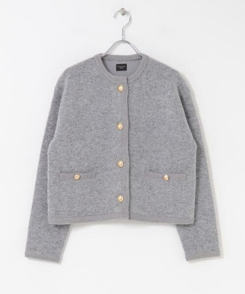 URBAN RESEARCH DOORS / アーバンリサーチ ドアーズ カーディガン・ボレロ | ノーカラーニットカーディガン | 詳細25