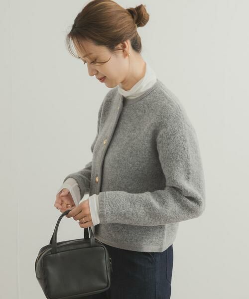 URBAN RESEARCH DOORS / アーバンリサーチ ドアーズ カーディガン・ボレロ | ノーカラーニットカーディガン | 詳細18