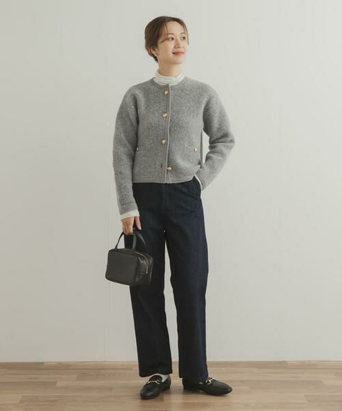URBAN RESEARCH DOORS / アーバンリサーチ ドアーズ カーディガン・ボレロ | ノーカラーニットカーディガン | 詳細21