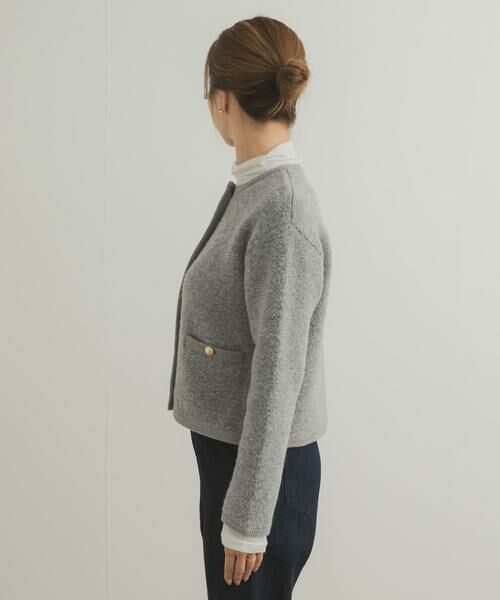 URBAN RESEARCH DOORS / アーバンリサーチ ドアーズ カーディガン・ボレロ | ノーカラーニットカーディガン | 詳細23