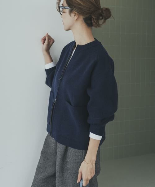 URBAN RESEARCH DOORS / アーバンリサーチ ドアーズ ニット・セーター | ニットZIPブルゾン | 詳細2