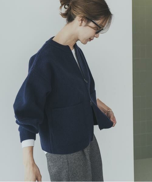 URBAN RESEARCH DOORS / アーバンリサーチ ドアーズ ニット・セーター | ニットZIPブルゾン | 詳細3