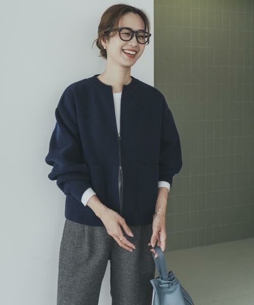 URBAN RESEARCH DOORS / アーバンリサーチ ドアーズ ニット・セーター | ニットZIPブルゾン | 詳細4