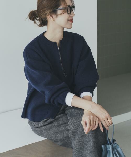 URBAN RESEARCH DOORS / アーバンリサーチ ドアーズ ニット・セーター | ニットZIPブルゾン | 詳細5