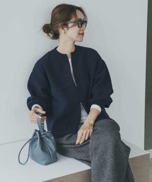 URBAN RESEARCH DOORS / アーバンリサーチ ドアーズ ニット・セーター | ニットZIPブルゾン | 詳細6