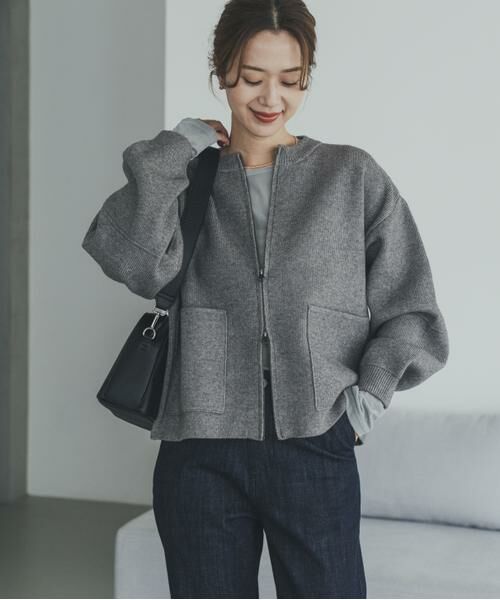 URBAN RESEARCH DOORS / アーバンリサーチ ドアーズ ニット・セーター | ニットZIPブルゾン | 詳細14