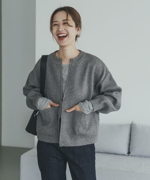 URBAN RESEARCH DOORS / アーバンリサーチ ドアーズ ニット・セーター | ニットZIPブルゾン | 詳細17