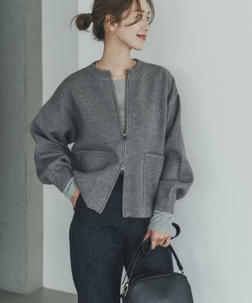 URBAN RESEARCH DOORS / アーバンリサーチ ドアーズ ニット・セーター | ニットZIPブルゾン | 詳細19