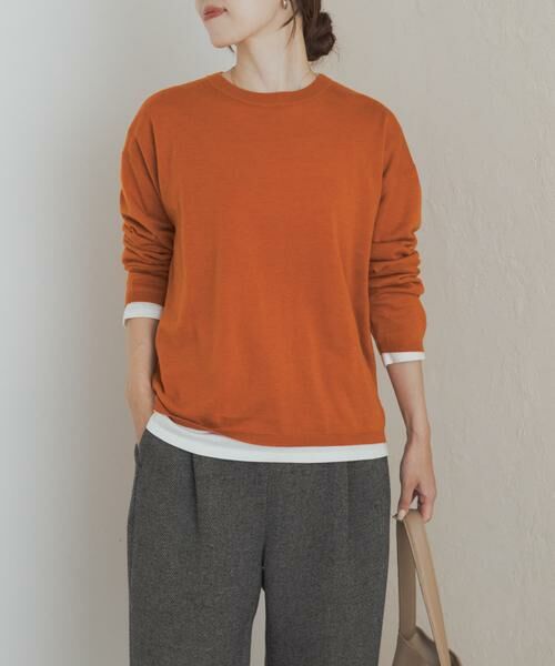 URBAN RESEARCH DOORS / アーバンリサーチ ドアーズ ニット・セーター | レイヤードSETプルオーバー | 詳細3