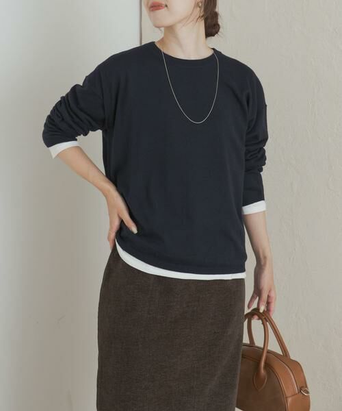 URBAN RESEARCH DOORS / アーバンリサーチ ドアーズ ニット・セーター | レイヤードSETプルオーバー | 詳細17