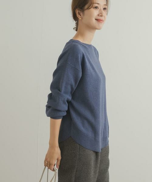 URBAN RESEARCH DOORS / アーバンリサーチ ドアーズ ニット・セーター | コットンウールボートネックニット | 詳細4