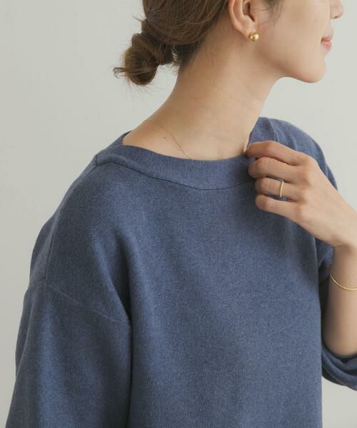 URBAN RESEARCH DOORS / アーバンリサーチ ドアーズ ニット・セーター | コットンウールボートネックニット | 詳細6