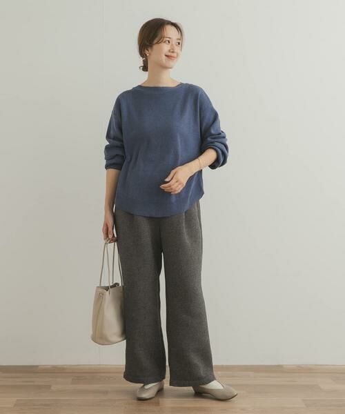 URBAN RESEARCH DOORS / アーバンリサーチ ドアーズ ニット・セーター | コットンウールボートネックニット | 詳細7