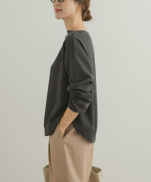 URBAN RESEARCH DOORS / アーバンリサーチ ドアーズ ニット・セーター | コットンウールボートネックニット | 詳細10