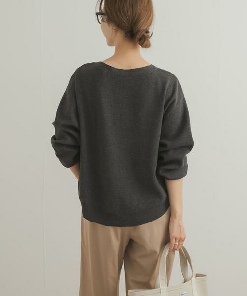 URBAN RESEARCH DOORS / アーバンリサーチ ドアーズ ニット・セーター | コットンウールボートネックニット | 詳細13